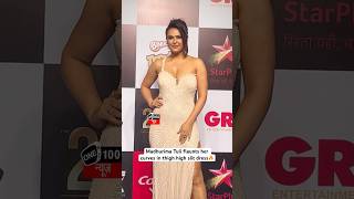 Madhurima Tuli Flaunts Her Curves In Thigh High Slit Dress