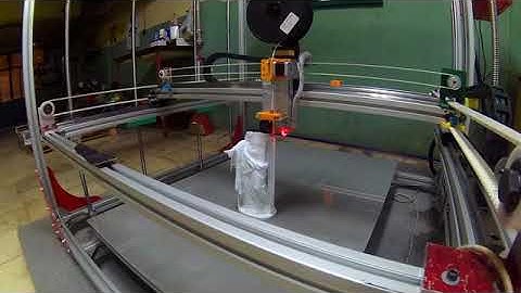 LARGE SCALE 3D A STATUE OF APHRODITE PRINTING ON  OUR INDUSTRIAL 3D PRINTER MAXI-1A