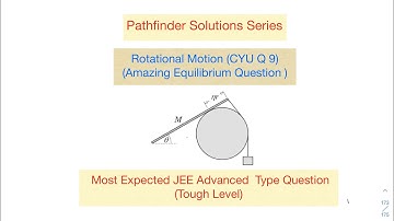 Pathfinder | CYU 9 | JEE Advanced | Rotational Motion | Olympiad
