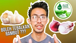 Petua NATURAL & MURAH Untuk Melebatkan Rambut