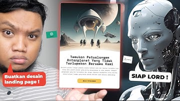 Cara bikin landing page dibantu dengan AI ChatGPT & Midjourney !