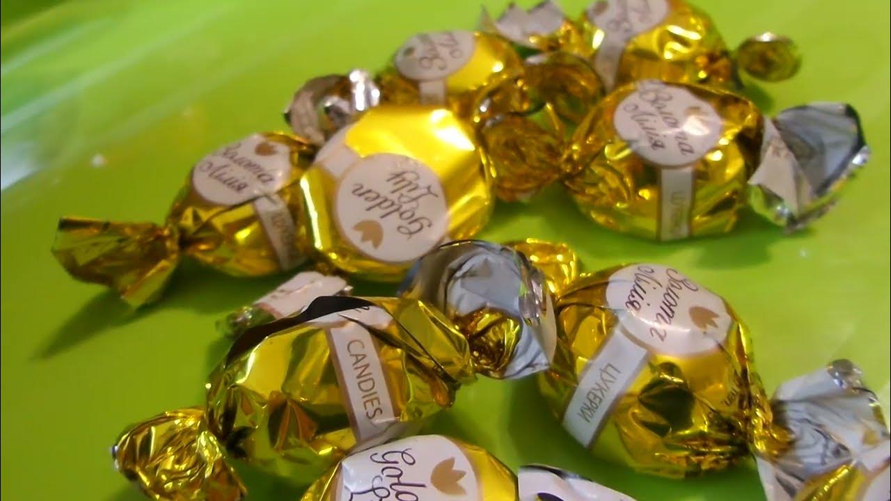 i Konti Цукерки Карамель в шоколаді Золота лілія Candies Caramel in ...