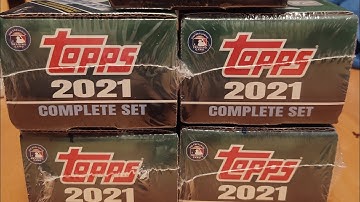5 2021 Topps Complete set opening from Walmart. Looking for Parallel sets. 1  in 3 are the odds! 🔥 🔥