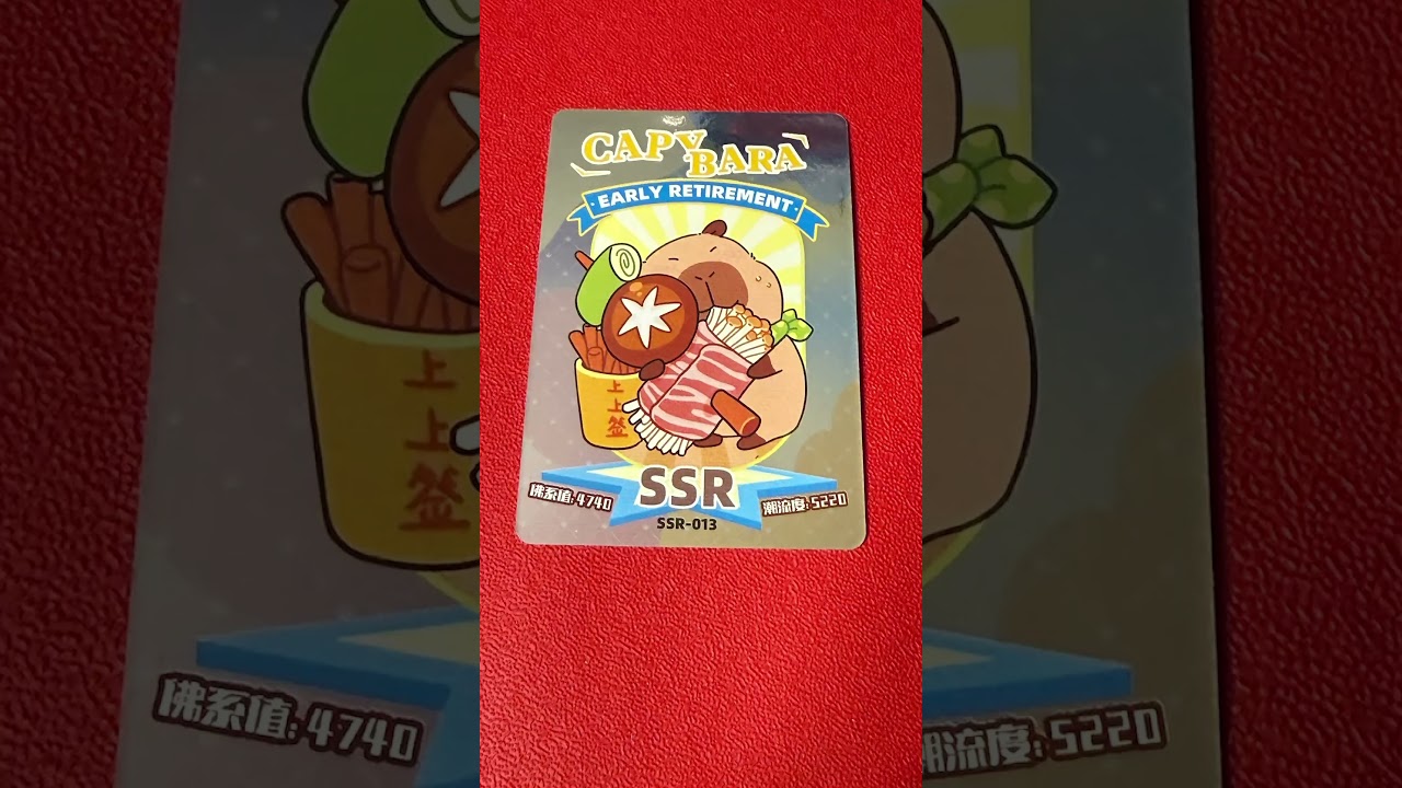 Capybara trading cards pulled during 8/14/26 livestream - YouTube