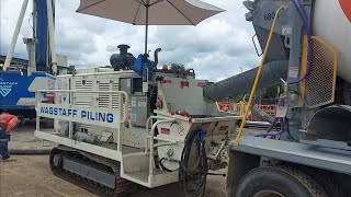 Piling Mix Delivery in a UD Truck.