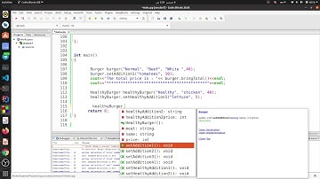 4- C++  OOP Simple Project   :  Burger Restaurant