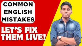 Common English Mistakes Indians Make | Let’s Fix Them LIVE! | Sunil Gulia | Let's improve English