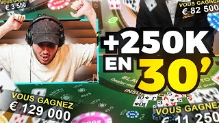 🚀 +250 000€ au BLACKJACK en moins de 30 MINUTES ?! ~ (100% BLACKJACK)