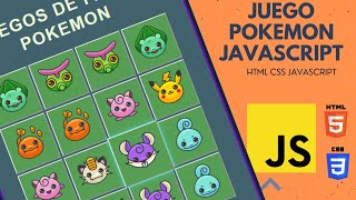 Crea tu PRIMER JUEGO POKEMON con JAVASCRIPT! | HTML , CSS y JS | CARTAS POKEMON