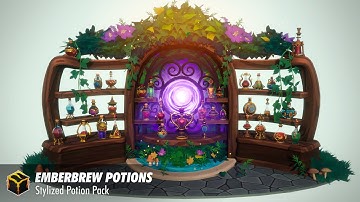 Emberbrew Potions - Stylized Prop Pack - Unreal Engine