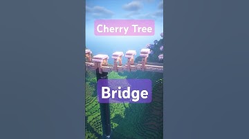 Cherry Tree Bridge in Minecraft - Easy Tutorial Minecraft #minecraft #minecraftbuilds