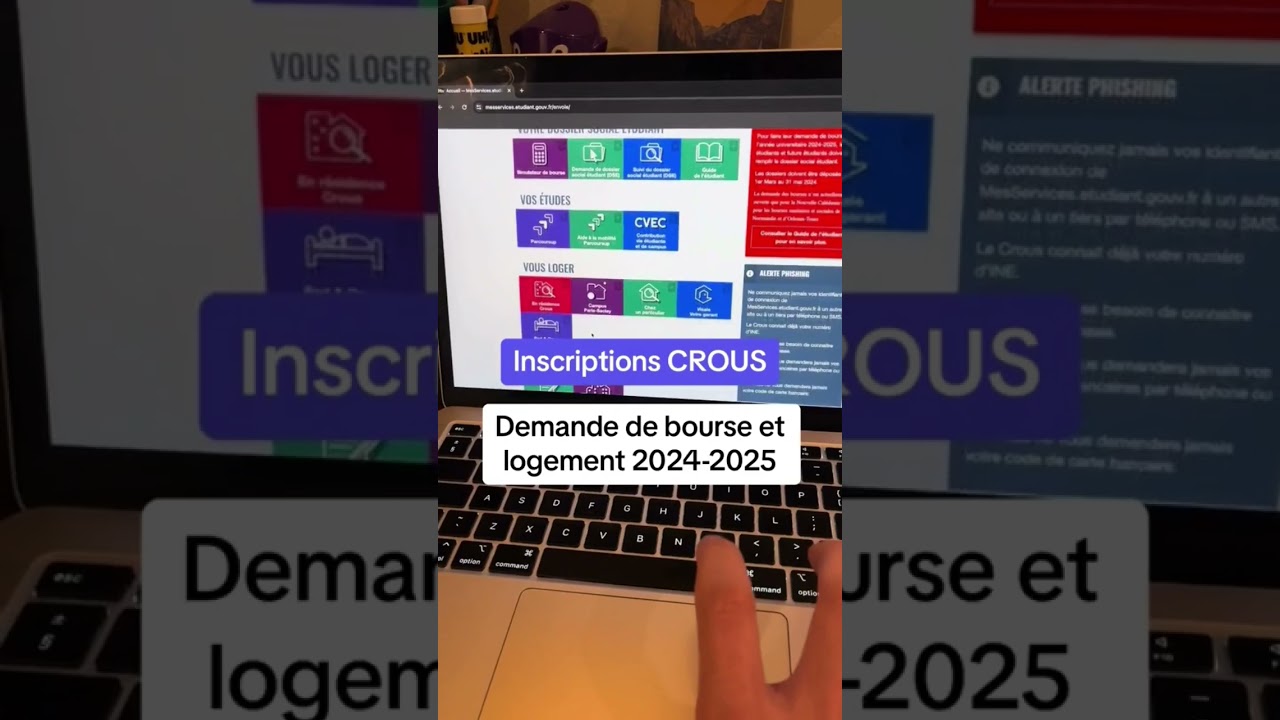 Crous : Demande de bourse et logement 2024 - 2025 