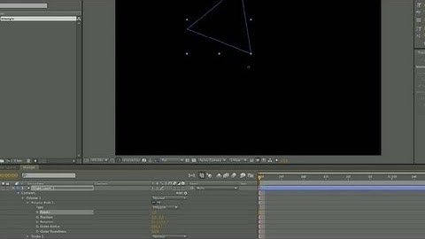 How to Draw a Triangle in After Effects : Techniques for Adobe After Effects