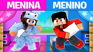 FESTA DO PIJAMA de MENINAS vs MENINOS no Minecraft