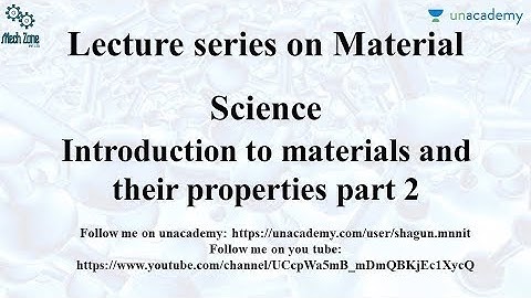 Material Science lecture 4: Crystal defect and imperfections.