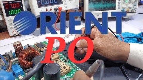 OrientDC inverter AC P0 error code inverter PCB treaning center#312