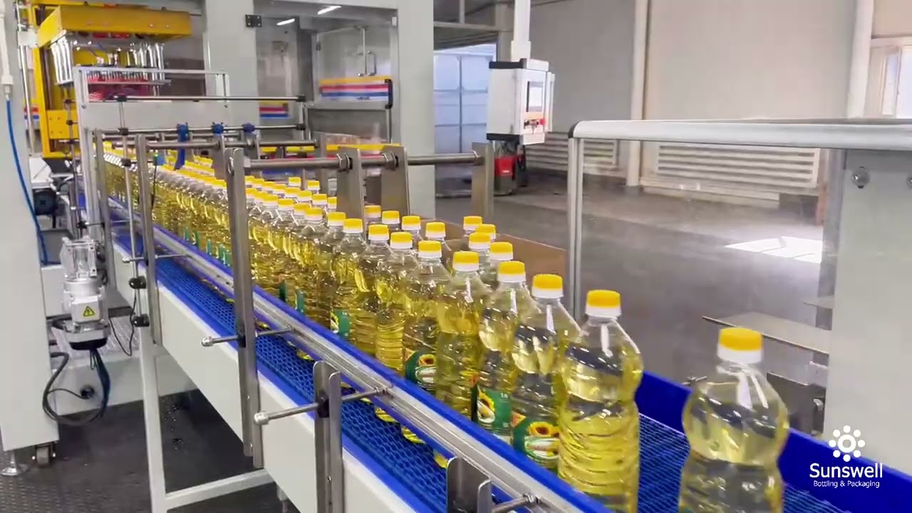 7000bph 1liter edible oil pet bottle filling line