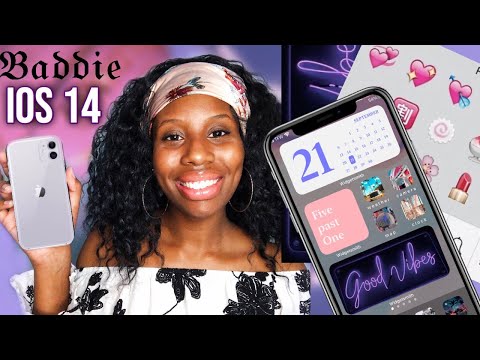 COMMENT DONNER VOTRE IPHONE A baddie ESTHÉTIQUE MÉTAMORPHOSE | Personnalisez votre iPhone écran d'accueil iOS 14