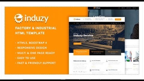 Induzy - Factory & Industrial HTML5 Template | Themeforest Templates
