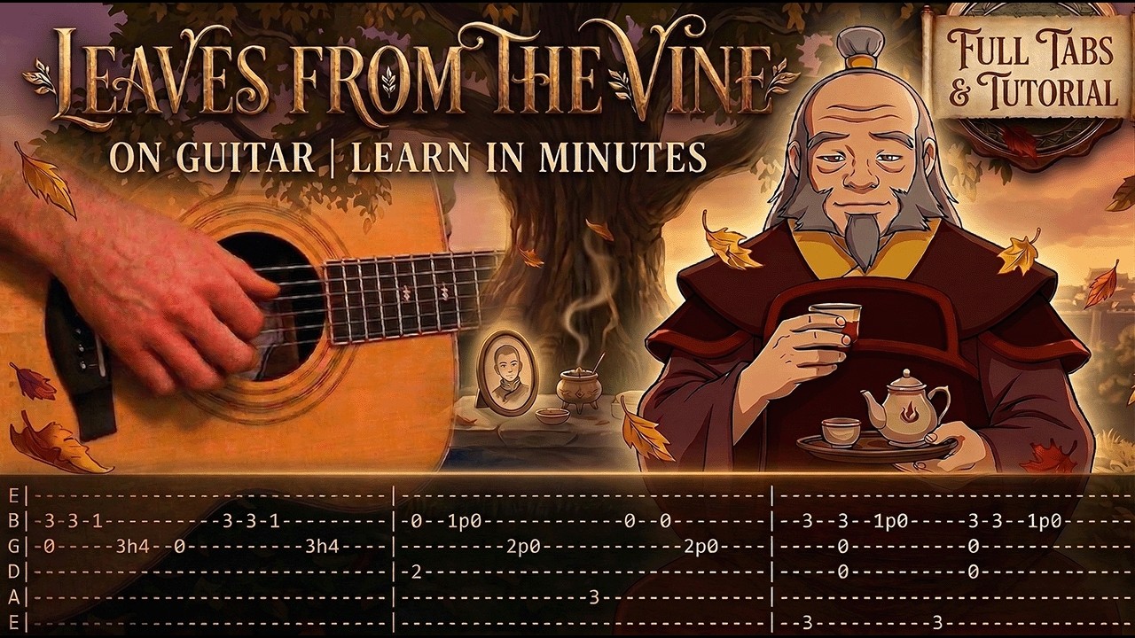 Leaves From the Vine Guitar Tutorial | Tabs | Avatar - YouTube