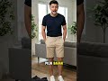 Kalau mau santai tapi tetap rapi, chino pendek ini aman banget.