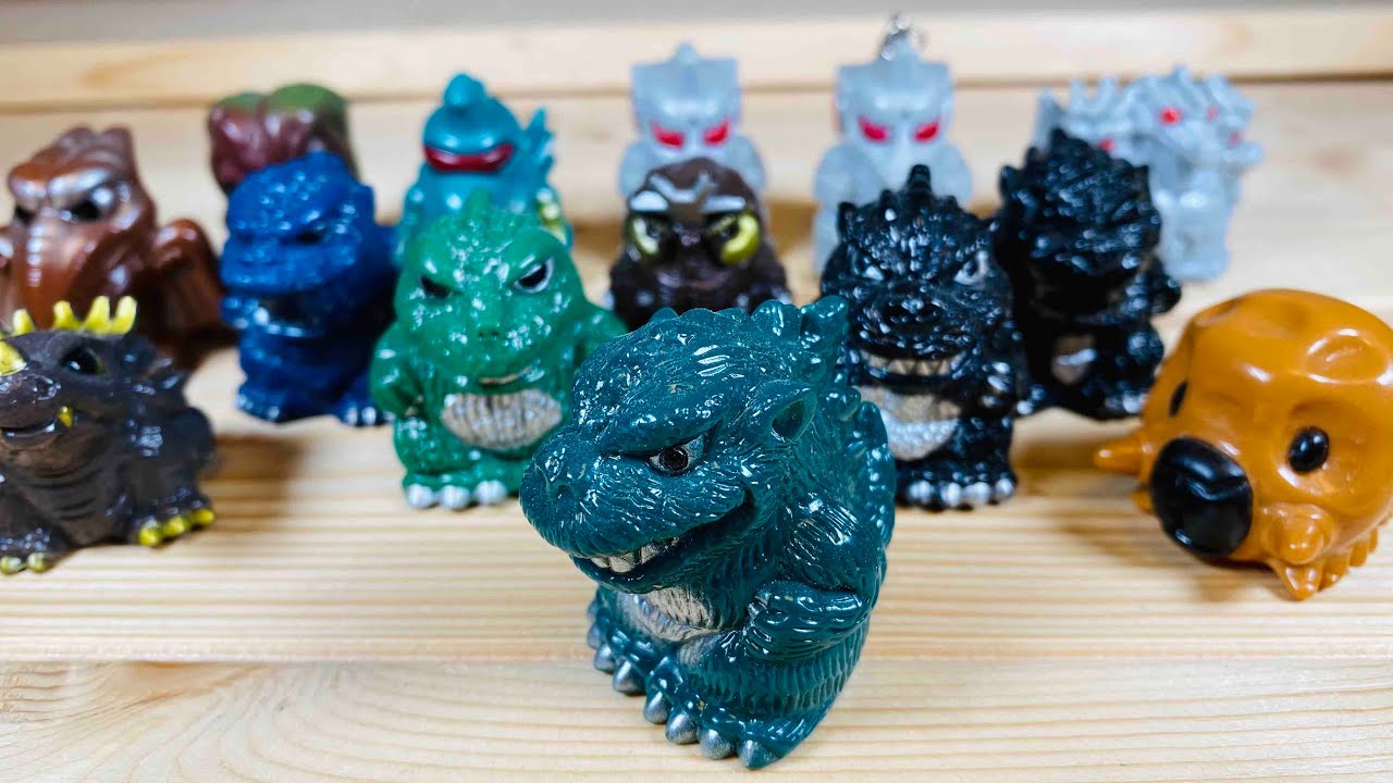 GODZILLA】ゴジラ 指人形 ソフビ 昭和レトロ感たっぷりです