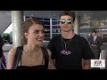 taylor hill talks about coachella at lax airport in los angeles mp4 HD