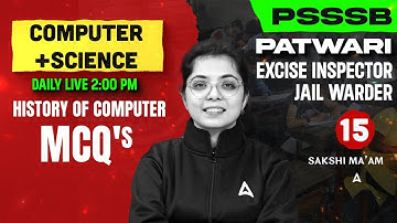 PSSSB Patwari/Excise Inspector/Jail Warder Exams 2025 |Computer +Science Exam Oriented Questions #15