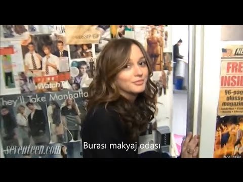 Gossip Girl Set Turu w Leighton Meester (türkçe çeviri)