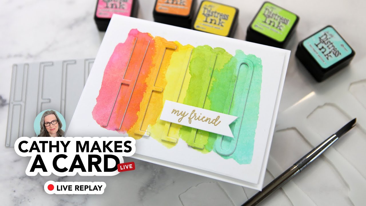 Cathy Makes a Card Livestream: Making my first eclipse card! - YouTube