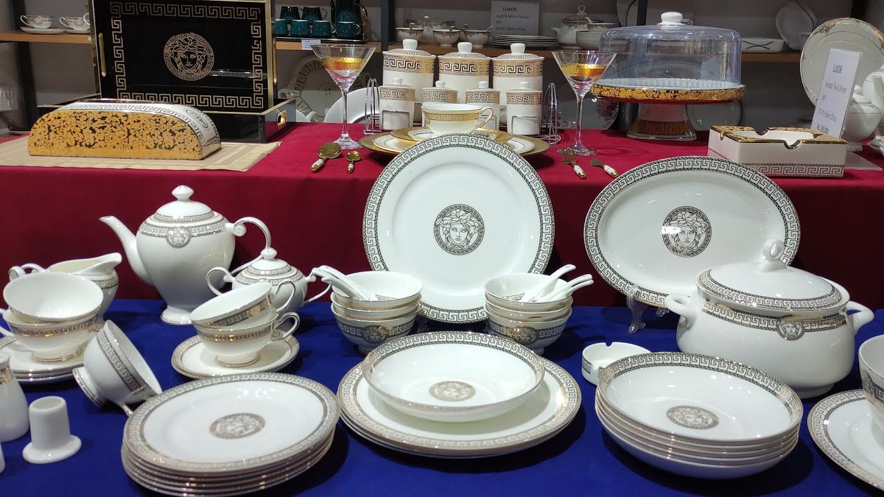 Rich N Top - Versace Dinner Set On Demand 3 Piece Set Also Available  WhatsApp For More Luxary Crockery