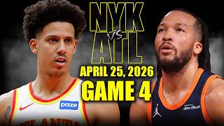 New York Knicks vs Atlanta Hawks Full Game 4 Highlights - April 25, 2026 | NBA Playoffs screenshot 5