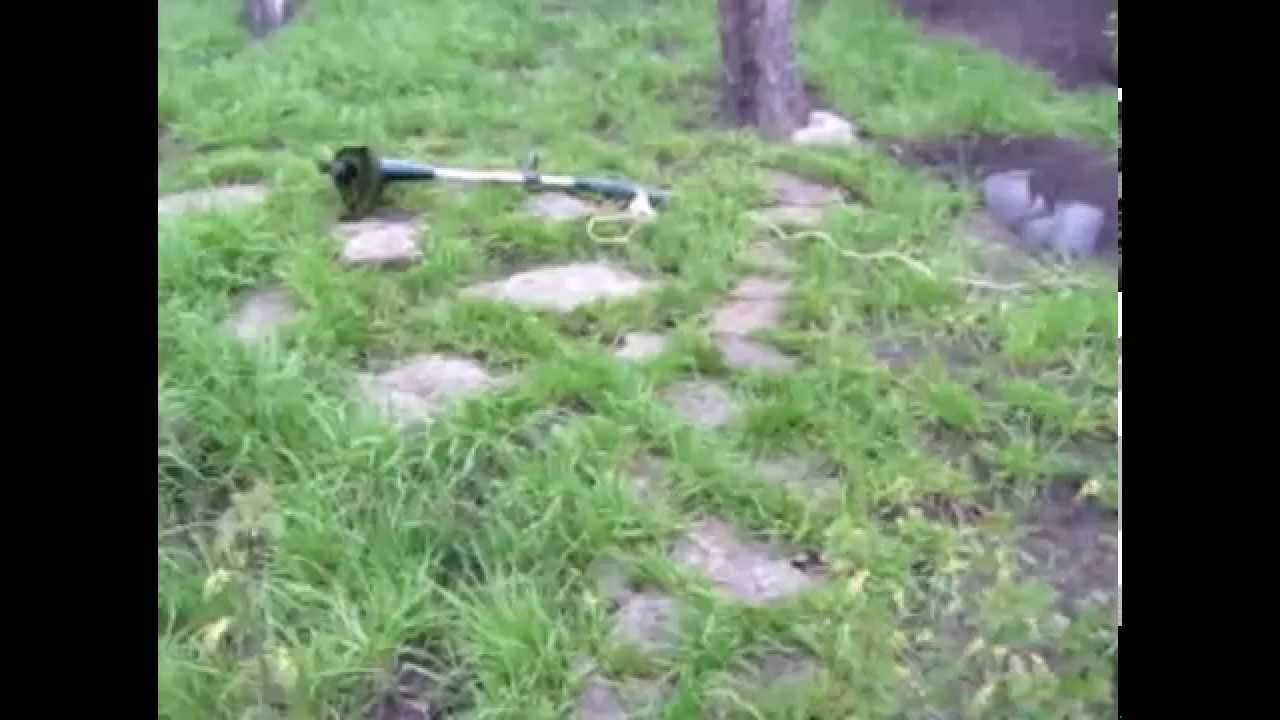 Скошенная и не скошенная трава, сравнение - YouTube