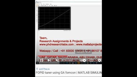 FOPID tuner using GA fomcon  - MATLAB SIMULINK