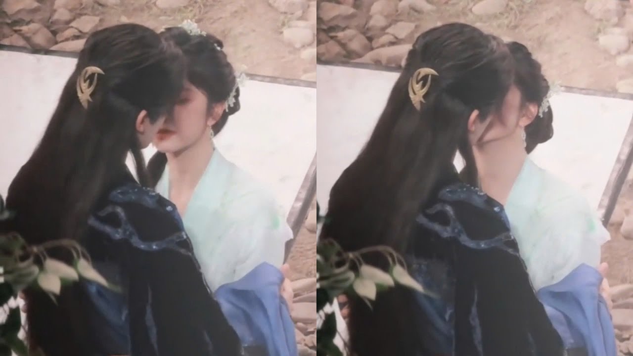 CBiz: Шокирующая новость: Тан Сонъюнь неожиданно поцеловала Хоу Минхао — съемочная площадка взорв...