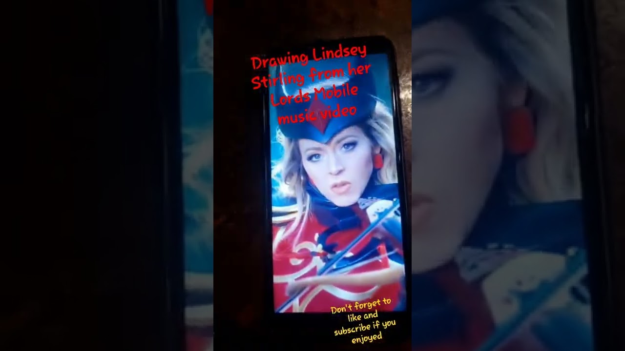 Drawing Lindsey Stirling from her Lords Mobile music video