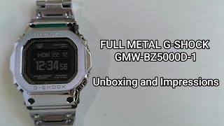 Watch this before buying! Unboxing and first impressions of the metal Casio G-Shock - GMW-BZ5000D-1