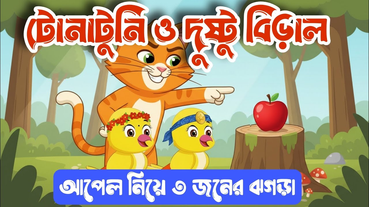 বিড়াল আর টুনটুনি পাখির মিষ্টি বন্ধুত্বের গল্প | টোনাটুনির গল্প | Bangla Cartoon Story 2026
