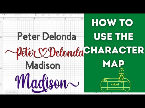 How To Use The Character Map In Design Space