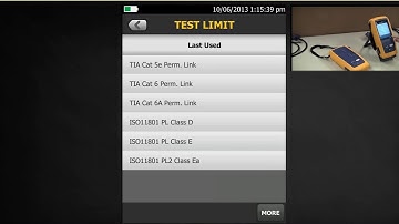 DSX 5000 CableAnalyzer Setting up for a Cat 5e Permanent Link: By Fluke Networks