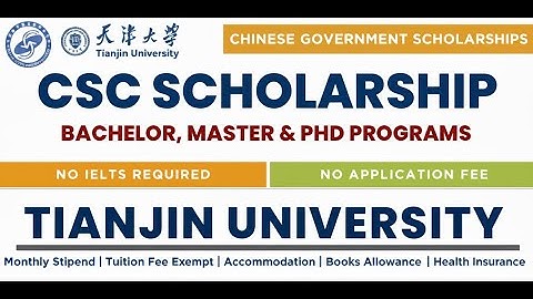 💯 Fully Funded Tianjin University CSC Scholarship 2026 | The SECRET Step-by-Step Apply Guide! 🇨🇳