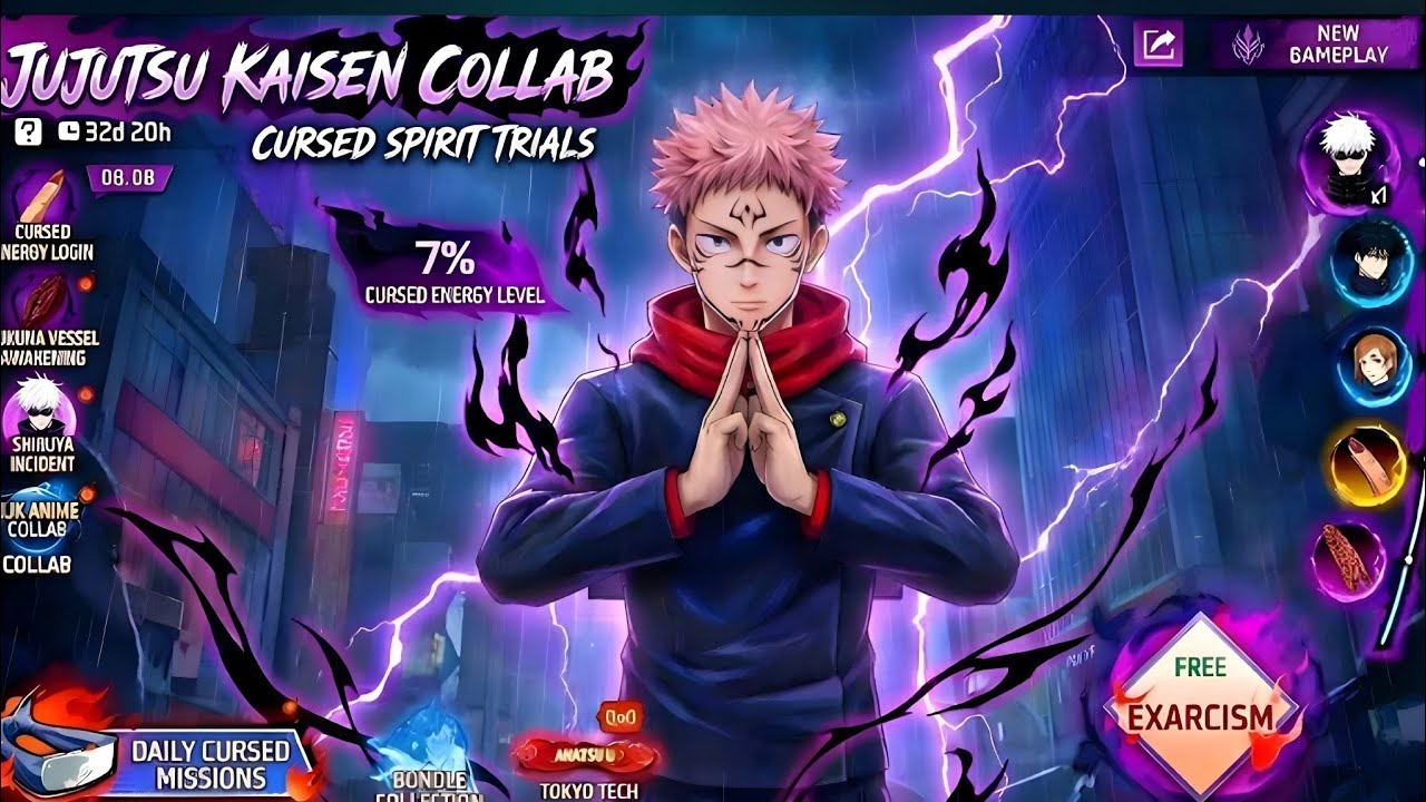 Jujutsu Kaisen Event Free Rewards💥😍 Jujutsu Kaisen Free Fire | Free Fire New Event | FF New Event
