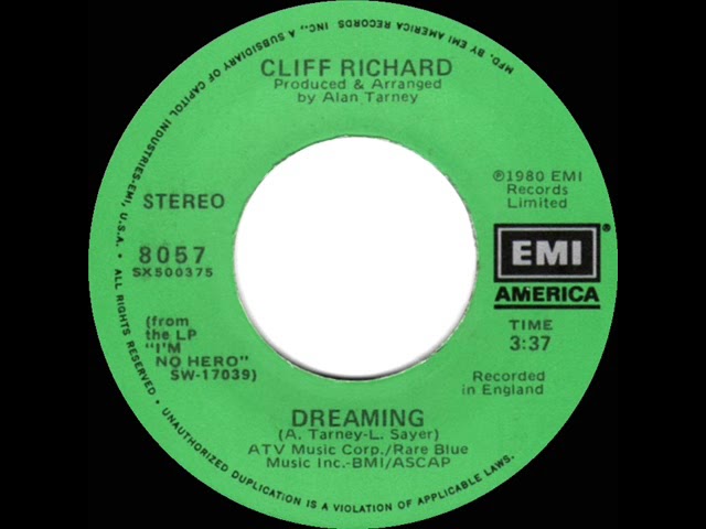 1980 HITS ARCHIVE: Dreaming - Cliff Richard (stereo 45) class=