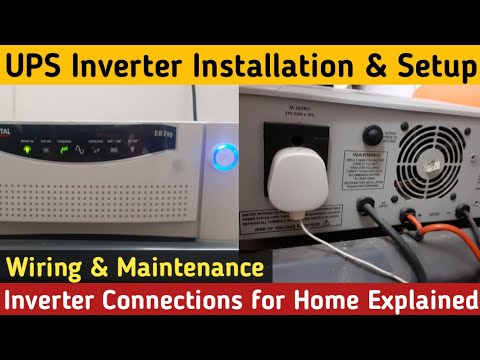 UPS Inverter Connection for home & Battery | UPS Inverter Types ...
