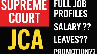 2. Supreme Court JCA Interview batch| Job Profile #scijca #interview #descriptive
