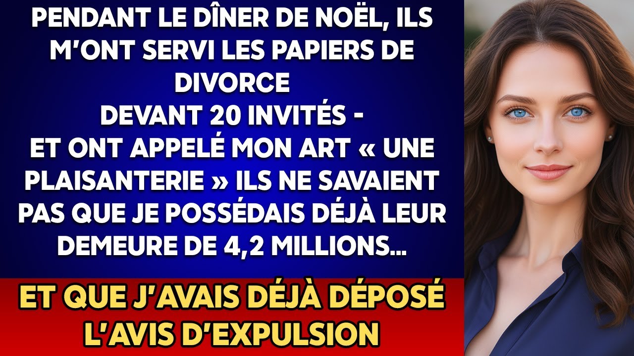 La famille de mon mari a moqué mon art à Noël — puis m'a tendu le divorce devant tous