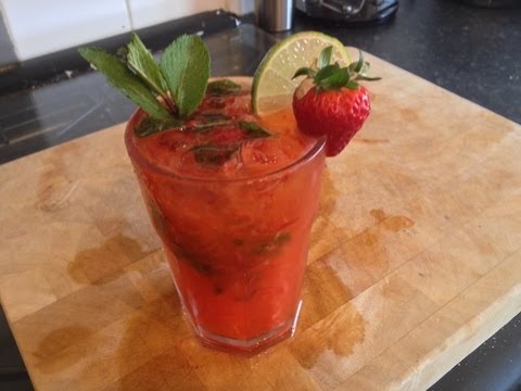 Strawberry Mojito Cocktail Recipe - MYVIRGINKITCHEN