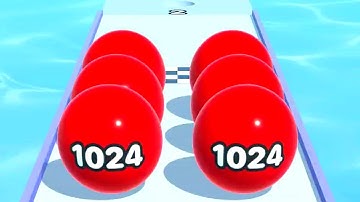 Soft Ball Run Merge 2048 ! All Levels Gameplay (42-45) android, ios