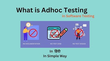 What is Adhoc Testing in Software Testing in हिंदी | #30 | Manual Testing