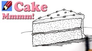 smashed cake drawing